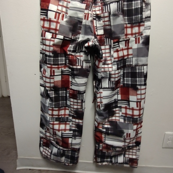 Rip Zone Micro lite Snowboard Pants Plaid Abstract Print Size: XL, 36-39, R 14 - Picture 4 of 11